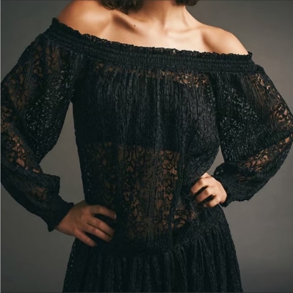 New Free People Carina Meadow Lace Mini Dress Size S - Picture 7 of 15